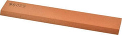 Made in USA - 6" Long x 1" Wide x 1/4" Thick, Aluminum Oxide Sharpening Stone - Rectangle, Fine Grade - All Tool & Supply