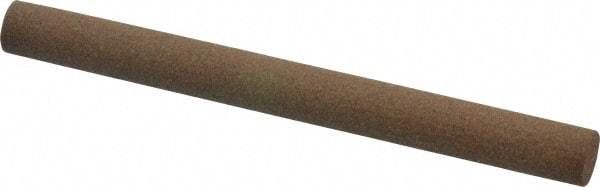 Made in USA - 4" Long x 3/8" Diam x 3/8" Thick, Aluminum Oxide Sharpening Stone - Round, Medium Grade - All Tool & Supply