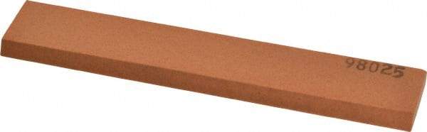 Made in USA - 5" Long x 1" Wide x 3/16" Thick, Aluminum Oxide Sharpening Stone - Rectangle, Fine Grade - All Tool & Supply