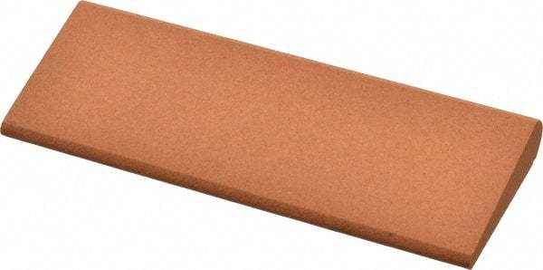 Made in USA - 4-1/2" Long x 1-3/4" Diam x 1/2" Thick, Aluminum Oxide Sharpening Stone - Round, Fine Grade - All Tool & Supply