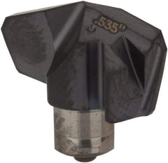 Iscar - Series ICK, 0.535" Diam Grade IC908 140° Replaceable Drill Tip - Carbide, TiAlN Finish, 13 Seat Size, Through Coolant - All Tool & Supply