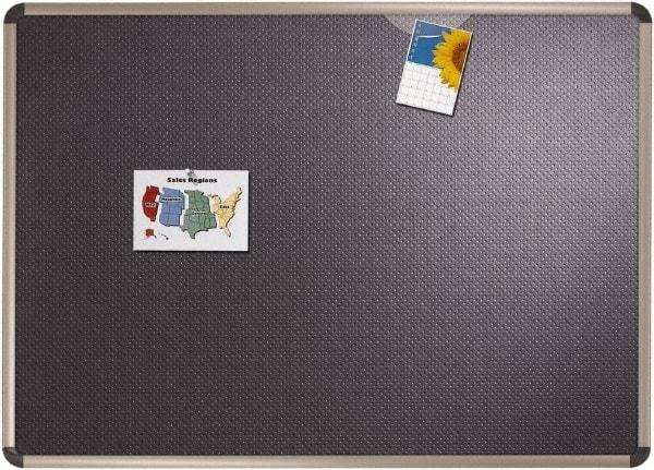 Quartet - 48" Wide x 36" High Cork Bulletin Board - Embossed Foam, Black - All Tool & Supply