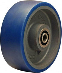 Hamilton - 8 Inch Diameter x 3 Inch Wide, Polyurethane Mold on to Cast Iron Center Caster Wheel - 2,000 Lb. Capacity, 3-1/4 Inch Hub Length, 3/4 Inch Axle Diameter, Sealed Precision Ball Bearing - All Tool & Supply