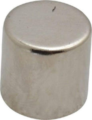 Mag-Mate - 1/2" Diam x 1/2" High Neodymium Rare Earth Magnet - 11.2 Lb Max Capacity, 200°F Max, Nickel Plated - All Tool & Supply