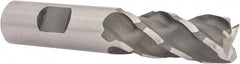 Minicut International - 3/4", 1-5/8" LOC, 3/4" Shank Diam, 3-7/8" OAL, 4 Flute, Powdered Metal Square End Mill - Single End, Uncoated, Spiral Flute, 35° Helix, Centercutting, Right Hand Cut, Right Hand Flute, Series 995 - All Tool & Supply