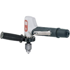 Dynabrade - 1/2" Keyed Chuck - Right Angle Handle, 3,400 RPM, 0.7 hp, 90 psi - All Tool & Supply