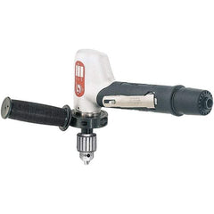 Dynabrade - 1/2" Keyed Chuck - Right Angle Handle, 4,500 RPM, 0.7 hp, 90 psi - All Tool & Supply