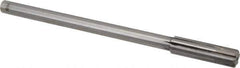 Made in USA - 0.555" Carbide-Tipped 6 Flute Chucking Reamer - Straight Flute, 7/16" Straight Shank, 2" Flute Length, 8" OAL - All Tool & Supply