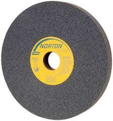 Norton - 8" Diam x 1-1/4" Hole x 3/4" Thick, I Hardness, 100 Grit Surface Grinding Wheel - Silicon Carbide, Type 1, Fine Grade, 3,600 Max RPM, Vitrified Bond, No Recess - All Tool & Supply