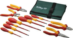 Wiha - 11 Piece Insulated Hand Tool Set - Comes in Canvas Pouch - All Tool & Supply