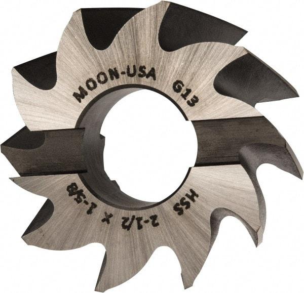 Made in USA - 2-1/2" Diam, 1" Arbor Hole Diam, 1-5/8" Length of Cut, 10 Flute, High Speed Steel, Finisher Shell End Mill - Right Hand Cut, Right Hand Spiral Flute, Uncoated - All Tool & Supply