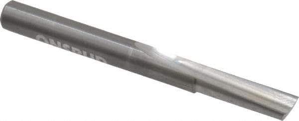 Onsrud - 1/4" Diam, 1/4" Shank Diam, 3/4" Length of Cut, 1 Flute Single Edge Straight Router Bit - 2-1/2" Overall Length, Right Hand Cut, Solid Carbide - All Tool & Supply