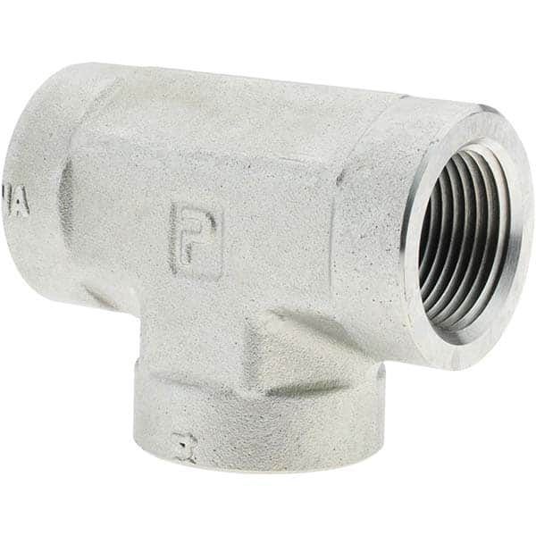 Parker - Industrial Pipe Fittings Type: Female Tee Female Thread Size: 1-11-1/2 - All Tool & Supply