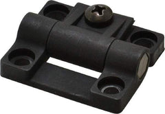 80/20 Inc. - 1.69" Long x 1.44" Wide x 1/2" Thick, Adjustable Hinge - Black Acetal - All Tool & Supply