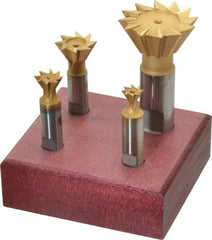 Value Collection - Dovetail Cutter Sets Included Angle: 60 Minimum Cutting Diameter (Inch): 3/8 - All Tool & Supply