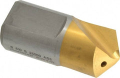 Kennametal - 25mm Diam, 118°, HTS DFT High Speed Steel Pilot Drill Insert - Style B510, TiN Coated - All Tool & Supply