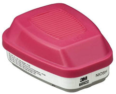 3M - White and Magenta P100 Cartridge and Filter Combination - Series 6000, Protects Against Acid Gas - All Tool & Supply