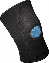 PRO-SAFE - Size L Neoprene Knee Support - 15 to 17 Inch Fit, Slip On Style, Open Knee, Black - All Tool & Supply