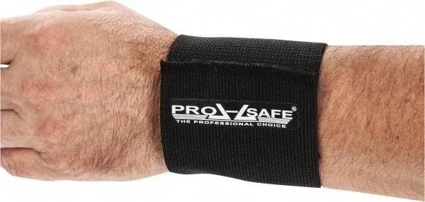 PRO-SAFE - Universal Size, Elastic, Left or Right Hand Wrist Support - Black, No Thumb Loop - All Tool & Supply