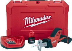 Milwaukee Tool - 12V, 0 to 3,000 SPM, Cordless Reciprocating Saw - 1/2" Stroke Length, 11" Saw Length, Lithium-Ion Batteries Included - All Tool & Supply