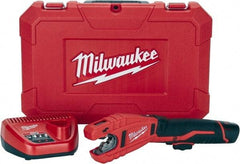 Milwaukee Tool - 3/8" to 1" Pipe Capacity, Tube Cutter - Cuts Copper, 14" OAL, 12 Volt - All Tool & Supply