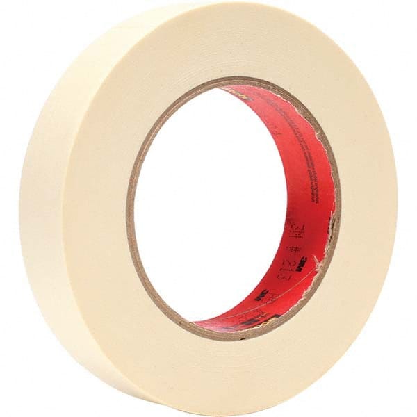 Masking Tape: 6″ Wide, 60 yd Long, 6 mil Thick, Tan Crepe Paper, Rubber Adhesive, 27 lb/in Tensile Strength