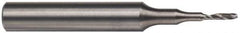 Accupro - 1/8" Cutting Diam x 1/2" Length of Cut, 1 Flute, Upcut Spiral Router Bit - Uncoated, Right Hand Cut, Solid Carbide, 2" OAL x 1/4" Shank Diam, Single Edge, 21° Helix Angle - All Tool & Supply