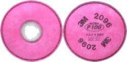 3M - Magenta P100 Filter - Series 2000, Protects Against Particulates - All Tool & Supply