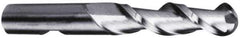 Hertel - 7/8" Diam, 1-7/8" LOC, 2 Flute High Speed Steel Ball End Mill - Uncoated, Single End, 4-1/8" OAL, 7/8" Shank Diam - All Tool & Supply