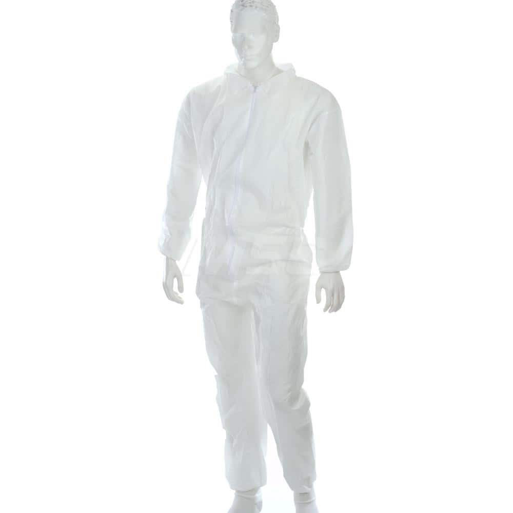 PRO-SAFE - Pack of (25), Size M SMS Chemical Resistant Coveralls - All Tool & Supply