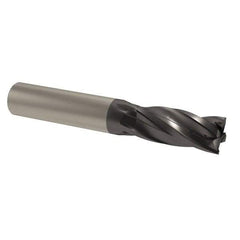 M.A. Ford - 1", 4 Flute, Single End, Solid Carbide, 0.06" Corner Radius End Mill - 4" OAL, 35/38° Helix, Right Hand Flute, 1-1/2" LOC, Right Hand Cut - All Tool & Supply