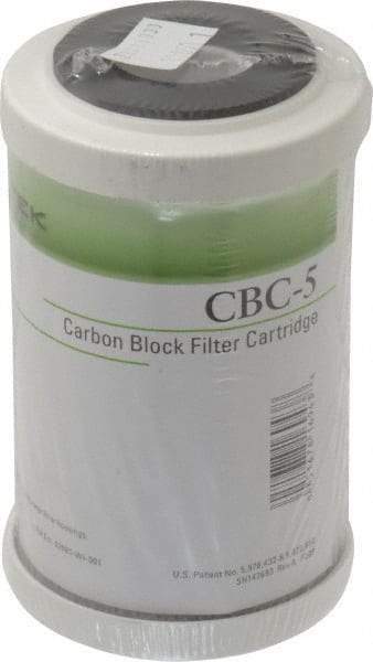 Pentair - 2-7/8" OD, 0.5µ, Carbon Briquette Giardia & Cryptosporidium Reduction Cartridge Filter - 4-7/8" Long, Reduces Tastes, Odors & Sediments - All Tool & Supply