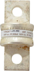 Cooper Bussmann - 160 VDC, 300 VAC, 350 Amp, Fast-Acting General Purpose Fuse - Bolt-on Mount, 2-3/4" OAL, 20 at DC, 200 at AC (RMS) kA Rating, 1" Diam - All Tool & Supply