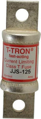 Cooper Bussmann - 600 VAC, 125 Amp, Fast-Acting General Purpose Fuse - Bolt-on Mount, 3-1/4" OAL, 200 at AC (RMS) kA Rating, 7/8" Diam - All Tool & Supply