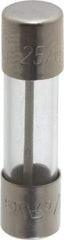 Cooper Bussmann - 125 VAC, 32 VDC, 25 Amp, Fast-Acting Miniature Glass Fuse - 25.4mm OAL, 1/4" Diam - All Tool & Supply