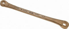 Ampco - 5/16" x 3/8" 12 Point Offset Box Wrench - Double End, 7-3/4" OAL, Aluminum Bronze - All Tool & Supply