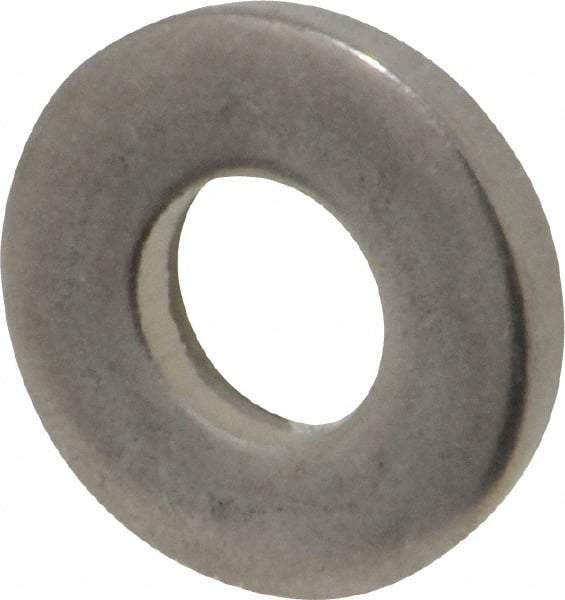 Gibraltar - 1/4" Screw, Grade 18-8 Stainless Steel Standard Flat Washer - 9/32" ID x 5/8" OD, 1/8" Thick, Plain Finish - All Tool & Supply