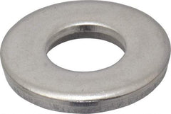 Gibraltar - 3/8" Screw, Grade 18-8 Stainless Steel Standard Flat Washer - 13/32" ID x 7/8" OD, 1/8" Thick, Plain Finish - All Tool & Supply