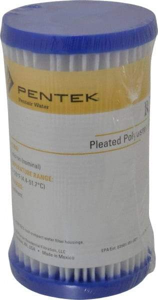 Pentair - 2-5/8" OD, 30µ, Non-Woven Polyester Pleated Cartridge Filter - 4-7/8" Long, Reduces Sediments - All Tool & Supply