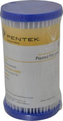 Pentair - 2-5/8" OD, 30µ, Non-Woven Polyester Pleated Cartridge Filter - 4-7/8" Long, Reduces Sediments - All Tool & Supply