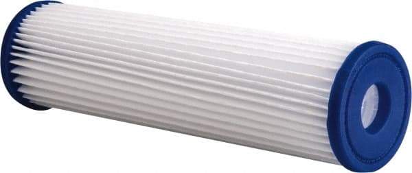 Pentair - 2-5/8" OD, 30µ, Non-Woven Polyester Pleated Cartridge Filter - 9-3/4" Long, Reduces Sediments - All Tool & Supply