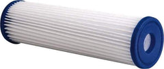 Pentair - 2-5/8" OD, 30µ, Non-Woven Polyester Pleated Cartridge Filter - 9-3/4" Long, Reduces Sediments - All Tool & Supply