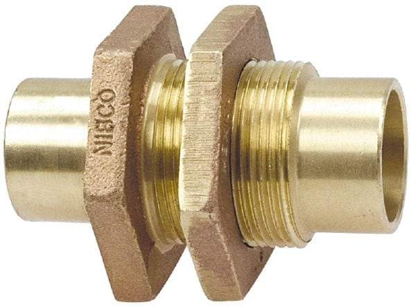 NIBCO - 1-1/2" Cast Copper Pipe Bulkhead - C x C, Pressure Fitting - All Tool & Supply