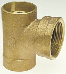 NIBCO - 2 x 2 x 1-1/2", Cast Copper Drain, Waste & Vent Pipe Tee - C x C x F - All Tool & Supply