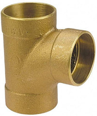 NIBCO - 3 x 3 x 2", Cast Copper Drain, Waste & Vent Pipe Tee - C x C x C - All Tool & Supply