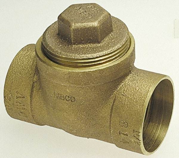 NIBCO - 3", Cast Copper Drain, Waste & Vent Pipe Test Tee - C x C x CO with Plugs - All Tool & Supply