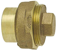 NIBCO - 4", Cast Copper Drain, Waste & Vent Pipe Cleanout - Ftg x CO with Plug - All Tool & Supply