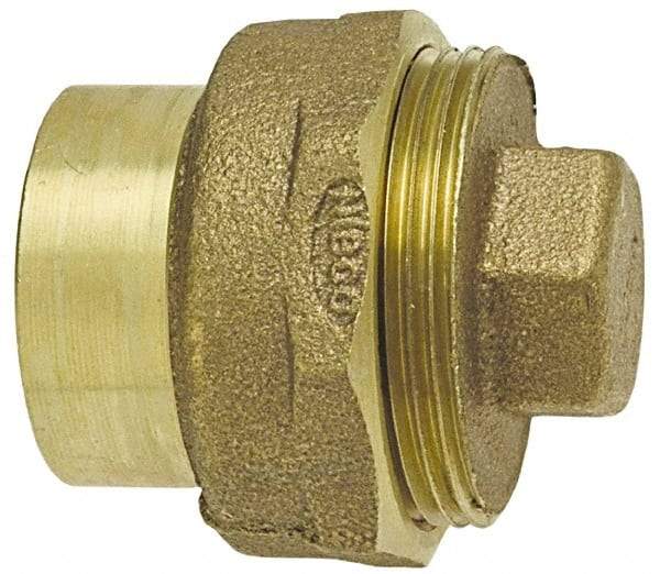 NIBCO - 1-1/4", Cast Copper Drain, Waste & Vent Pipe Cleanout - Ftg x CO with Plug - All Tool & Supply