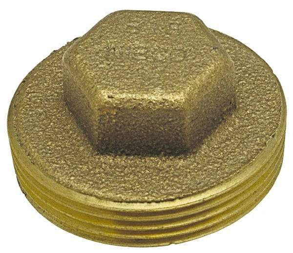 NIBCO - 1-1/2", Cast Copper Drain, Waste & Vent Pipe Plug - M - All Tool & Supply