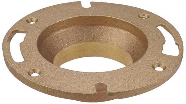 NIBCO - 4 x 3" Pipe, 7" OD, Cast Copper Closet Flange - 180° Max Working Temp, C End Connections - All Tool & Supply